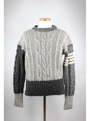 Multicolor cable knit - THOM BROWNE - BALAAN 1