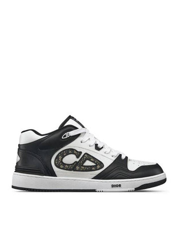 B57 High Top Sneakers Black White - DIOR - BALAAN 1