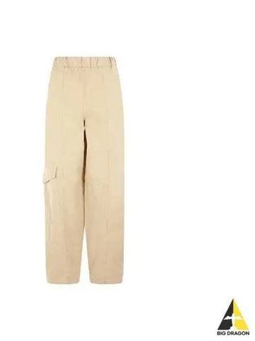 Women s Cargo Pants Beige F8073 - GANNI - BALAAN 1