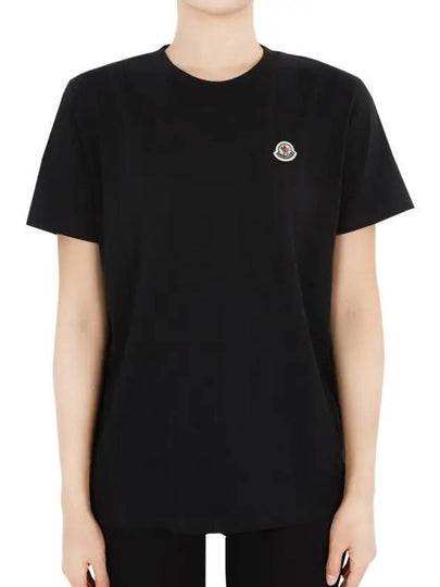 Kids Infant Logo Patch Cotton Short Sleeve Black 8C00007 83907 999 12 14A Adults can wear - MONCLER - BALAAN 2