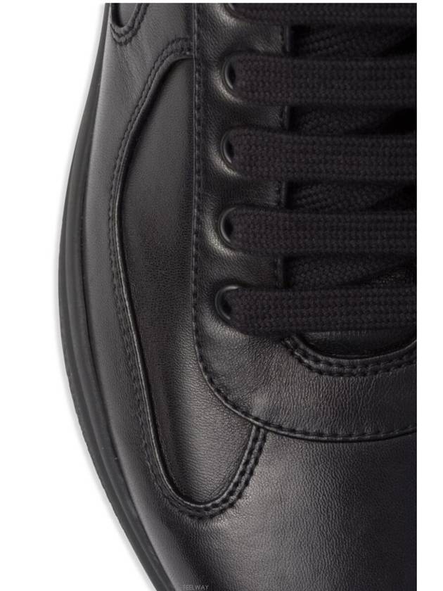 America's Cup Patent Leather Low Top Sneakers Black - PRADA - BALAAN 7