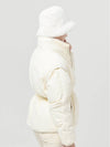 Women s Sleeve Detachable Down Waist Banding Ivory Jacket DO6242JK08 - DOYOUKNOWMC GOLF WEAR - BALAAN 3