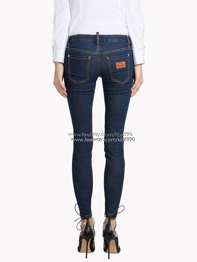 Women's Jeans Skinny Twiggy Jeans Red 72LA0795 - DSQUARED2 - BALAAN 4