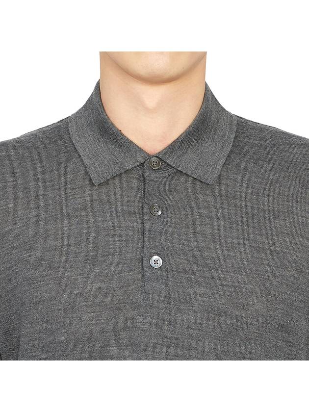 Knit PK Shirt Gray - JOHNSTONS OF ELGIN - BALAAN 7