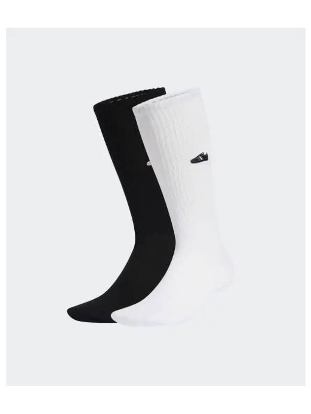 Samba Crew Socks 2 Pack Set Black White - ADIDAS - BALAAN 2