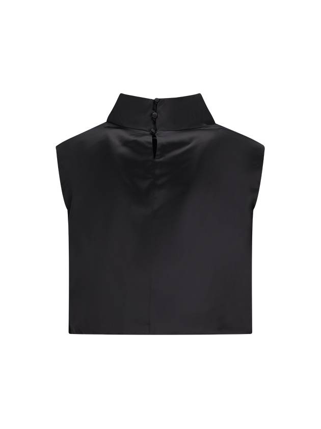 24 ss COWLNECK Crop Top 772434 Y3I93 1000 B0111086145 - SAINT LAURENT - BALAAN 3