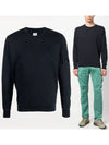 Lens Wappen Cotton Sweatshirt Black - CP COMPANY - BALAAN 2