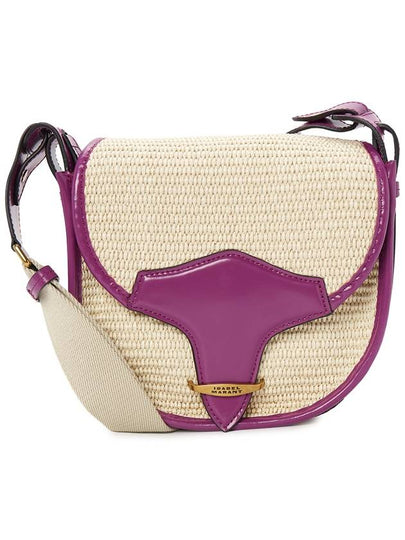 Botsey Raffia Cross Bag Violet - ISABEL MARANT - BALAAN 2