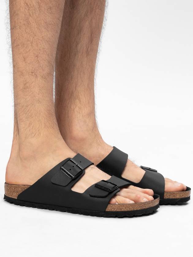 Arizona Double Buckle Slippers Black - BIRKENSTOCK - BALAAN 3