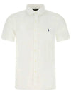 Men's Pony Embroidery Short Sleeve Shirt White - POLO RALPH LAUREN - BALAAN 2