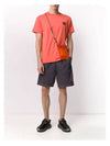 Logo Patch Short Sleeve T-Shirt Orange - STONE ISLAND - BALAAN 7