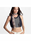 Bejewelled BB Scarf Black - LOUIS VUITTON - BALAAN 5