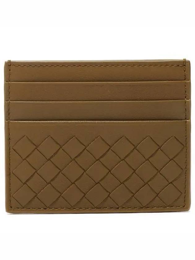 Intrecciato Weaving Card Wallet Brown - BOTTEGA VENETA - BALAAN 1