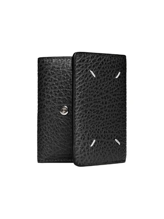 Zip Compact Tri-Fold Half Wallet Black - MAISON MARGIELA - BALAAN 2