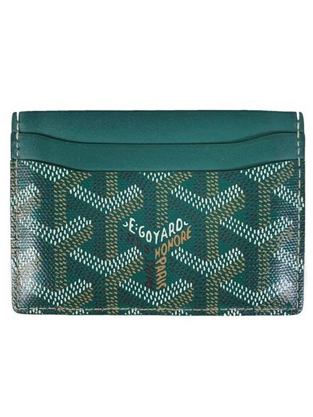 Saint-Sulpice calfskin card wallet green - GOYARD - BALAAN 1