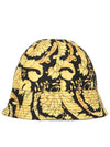 Baroque Bucket Hat Black - VERSACE - BALAAN.