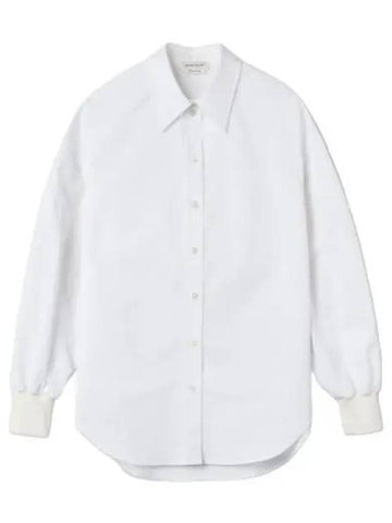 Cocoon Sleeve Shirt Optical White - ALEXANDER MCQUEEN - BALAAN 1