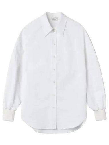 Cocoon Sleeve Shirt Optical White - ALEXANDER MCQUEEN - BALAAN 1