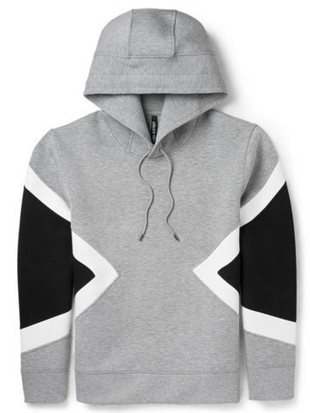 Neil Barrett gray hooded sweatshirt - NEIL BARRETT - BALAAN 3