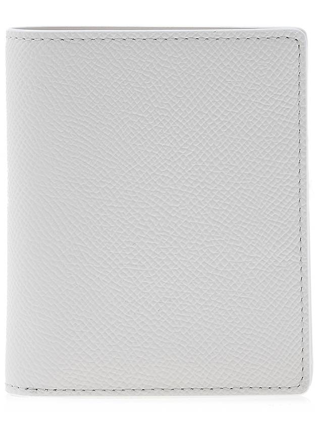 Stitch Logo Compact Bifold Half Wallet White - MAISON MARGIELA - BALAAN 4