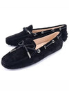 Gommino Suede Driving Shoes Black - TOD'S - BALAAN.