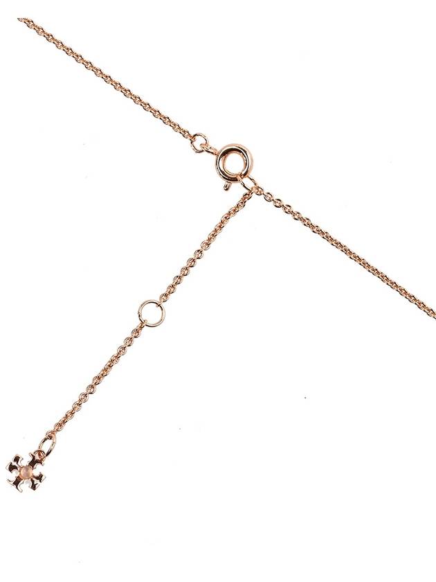 Miller Pave Logo Delicate Necklace Rose - TORY BURCH - BALAAN 7