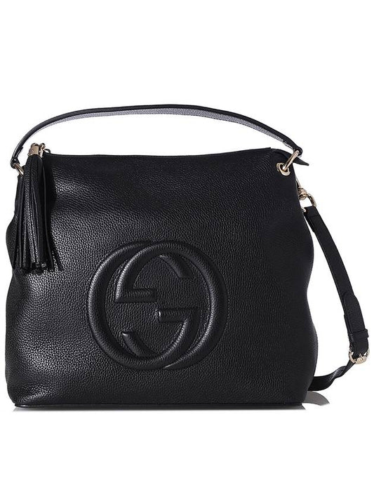 GG Soho Tassel Hobo Shoulder Bag Black - GUCCI - BALAAN 2