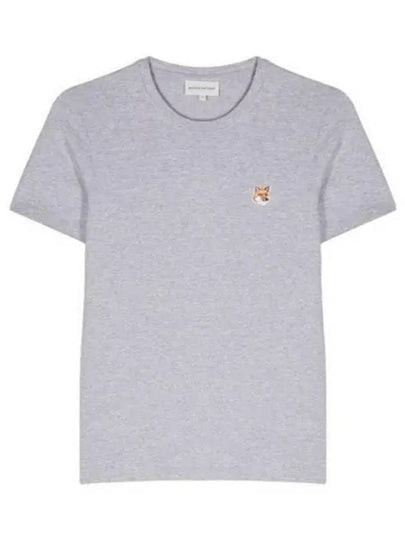 Fox Head Patch Regular Short Sleeve T-Shirt Grey - MAISON KITSUNE - BALAAN 2