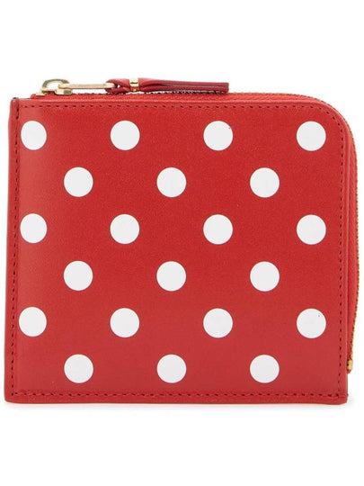 Polka Dot Zipper Coin Purse Red - COMME DES GARCONS WALLET - BALAAN 2