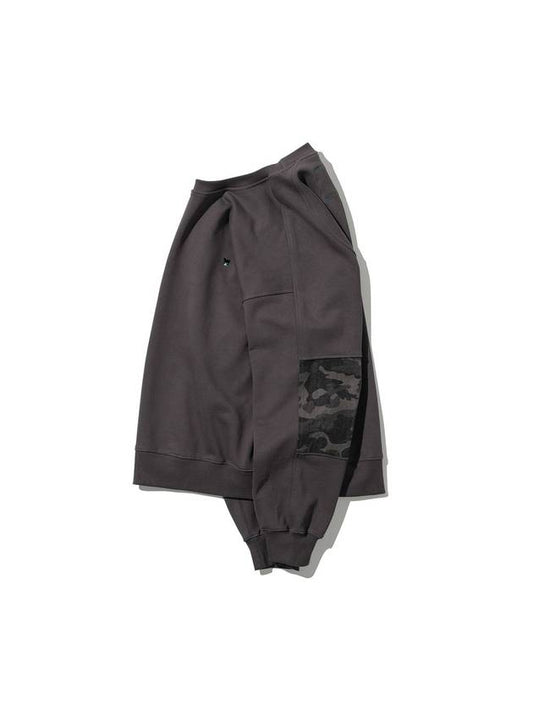 Camo color scheme sweatshirt charcoal - UJBECOMING - BALAAN 2