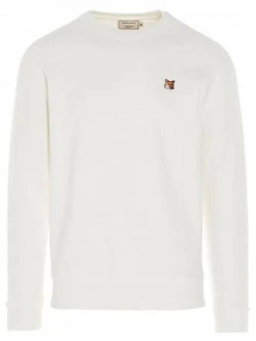 AM00303KM0001 EC Fox Patch Round Sweatshirt Ecru Men s TJ 271440 - MAISON KITSUNE - BALAAN 1