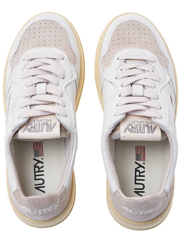 Medalist Beige Suede Low Top Sneakers White - AUTRY - BALAAN 7