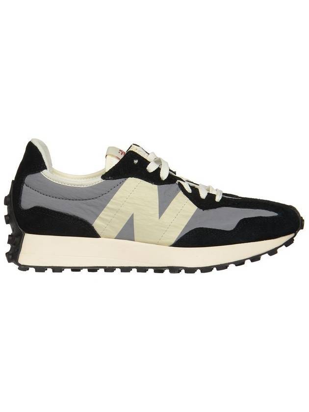 327 Men's Sea Salt Low Top Sneakers Black Gray - NEW BALANCE - BALAAN 1