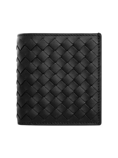 Intrecciato Small Folder Half Wallet Black - BOTTEGA VENETA - BALAAN 2