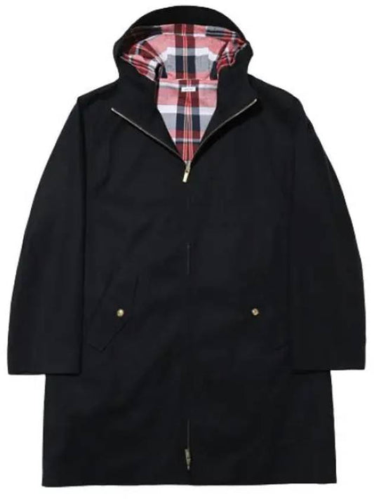 Waterproof Cotton Twill Dart Hooded Coat Men s Jacket - THOM BROWNE - BALAAN 1