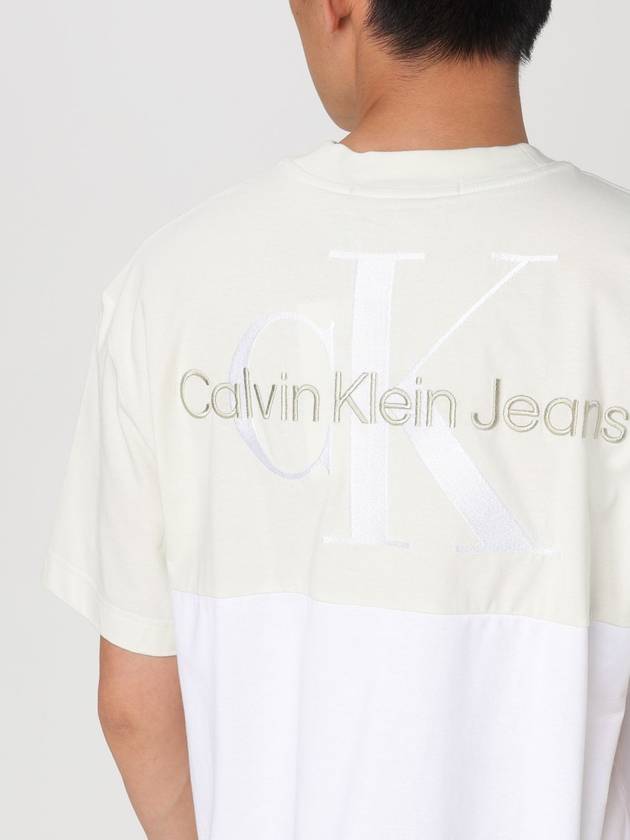 T-shirt CK Jeans in cotone con logo ricamato - CALVIN KLEIN - BALAAN 3