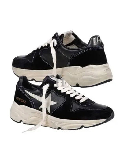 Running Sole Leather Low Top Sneakers Black - GOLDEN GOOSE - BALAAN 2