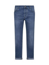 Denim Straight Pants M283PD3210 C1470 DENIM CHIARO OLD - BRUNELLO CUCINELLI - BALAAN 1