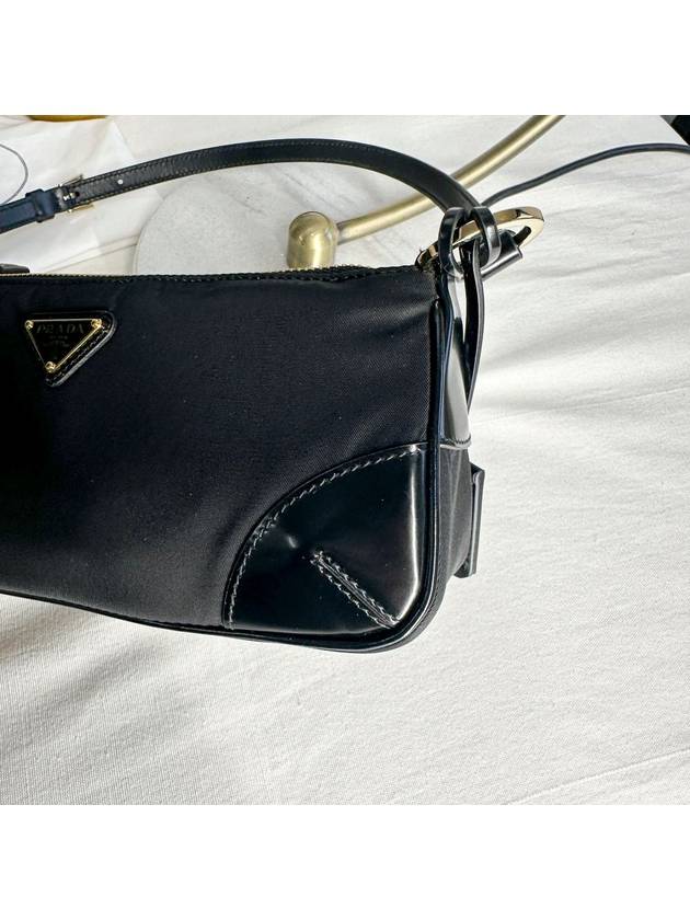 Re-Edition 2002 Re-Nylon Brushed Leather Shoulder Bag Black - PRADA - BALAAN 4