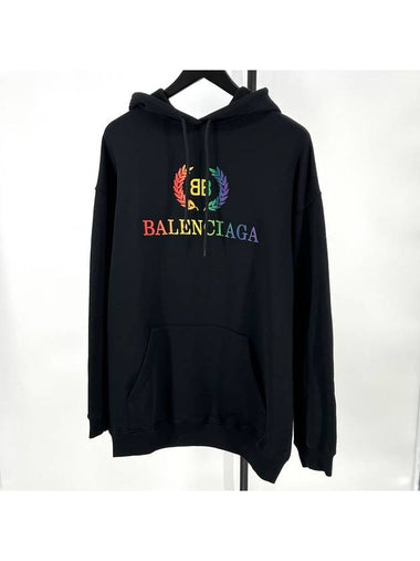 Laurel rainbow overfit hoodie black - BALENCIAGA - BALAAN 1