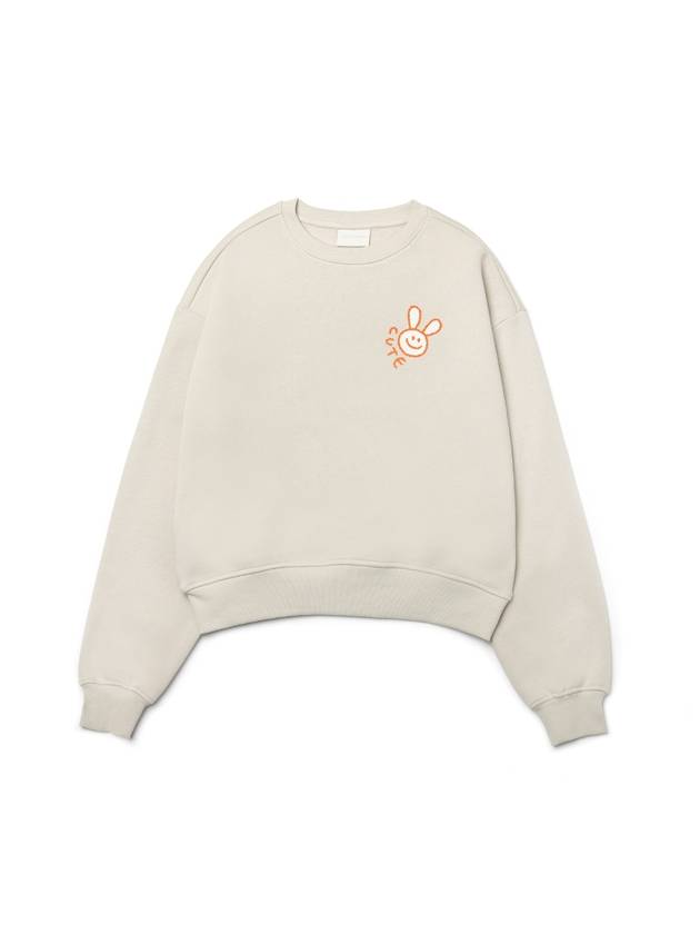 Smiling Rabbit Sweatshirt Greige - LE SOLEIL MATINEE - BALAAN 2