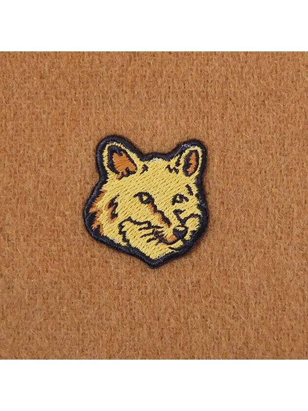 Bold Fox Head Patch Muffler Brown - MAISON KITSUNE - BALAAN 5