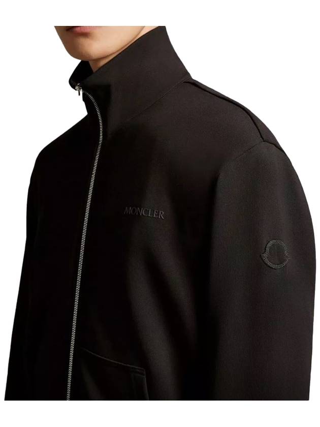 Men's Logo Zip-up Jacket Black - MONCLER - BALAAN 3