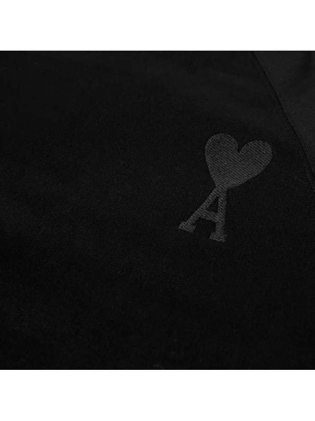 Big Heart Logo Sweatshirt Black - AMI - BALAAN 4