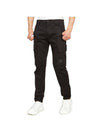 Stretch Sateen Ergonomic Cargo Straight Pants Black - CP COMPANY - BALAAN 5