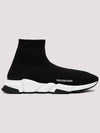 Speed Trainer  High Top Sneakers Black White - BALENCIAGA - BALAAN 2