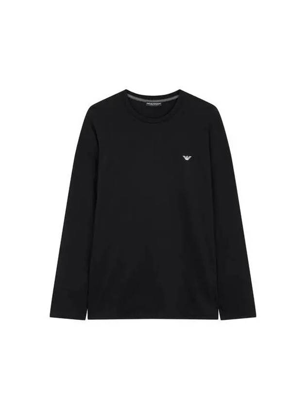 UNDERWEAR Men s Embroidered Eagle Long Sleeve T Shirt Black 270194 - EMPORIO ARMANI - BALAAN 1