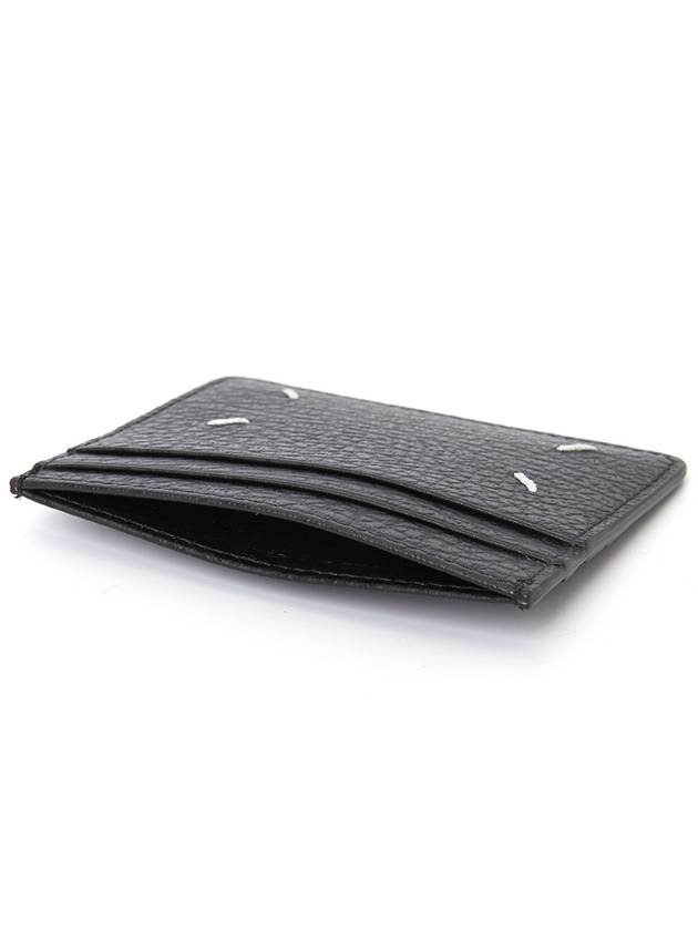 Four Stitch Card Wallet Black - MAISON MARGIELA - BALAAN 5