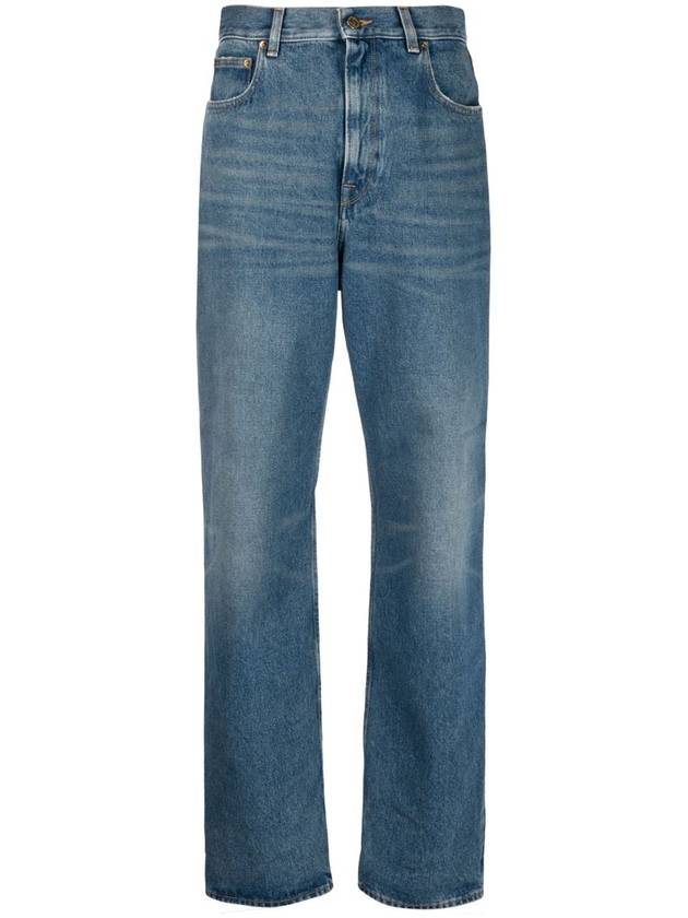 Women's Washed Wide Cotton Kim Jeans Blue - GOLDEN GOOSE - BALAAN 2