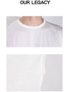 New Box Cotton Crew Neck Short Sleeve T-Shirt White - OUR LEGACY - BALAAN 4